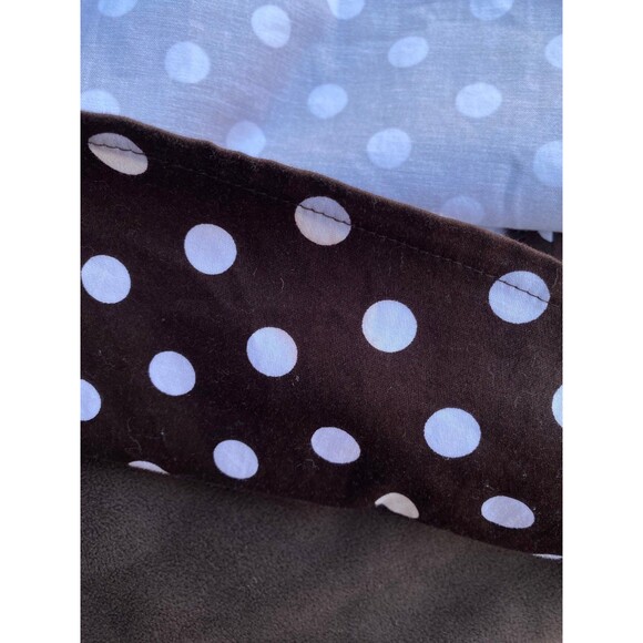Vtg KSL Stretchy Dress Size 20 Brown White Polka Dot Pin Up Retro Halter Midi - Picture 10 of 12